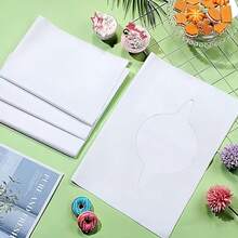 20/40/60/80/100 Pcs Individually Packaged Disposable Adult Plastic Bibs, 14 X 24 Inches, Waterproof For Elderly - Multicolor - View 7