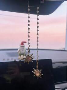 太阳汽车内饰吊坠 美丽的太阳汽车后视镜悬挂装饰 汽车内饰吊坠 - 太陽 - 查看 5
