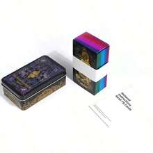 The Wandering Spirit Tarot Storage Box Metal 78pcs Tarot Cards In A Tin Box Edition For Beginners Divination Tools Fortune Telling Board Game, Gaming Gift,Family Gathering Entertainment Card Games, Friend Gathering Card Board Games, Holiday Travel Entertainment Games, Couple Card Games Board Games - 遊蕩的靈魂 - 查看 5