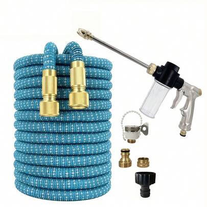 High Pressure Water Gun, Flexible Magic Hose, More Wear-Resistant, Durable, Adjustable Spray, Used For Lawn Irrigation ﻿