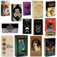 1 Set Of 78pcs Waterproof Cat Tarot Cards, With Instruction Manual, Suitable For Beginners, English Version, Size 4.72x2.76 Inches, Fun Party Game For Family, Friends, Couples, Also A Creative Gift - Multicolor - View 1