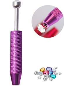 Nhíp gắp trang sức 4 ngạnh bằng thép không gỉ, dụng cụ gắp ngọc trai, dụng cụ xỏ khuyên tai dẹt, dụng cụ xỏ và gắp kim luồn chỉ bên trong, dụng cụ gắp đá quý 4 càng chống trượt, thích hợp cho việc sửa chữa trang sức. - Nhiều màu - Xem 14