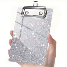 10.16 X 15.24cm Acrylic Board Clip, Mini Fashionable Glitter Board Clip, Suitable For Classroom, School And Office, Can Be Easily Placed In Large Pockets, Wallets And Small Notebooks - Rectangle - View 10