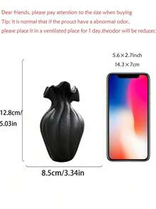 1 chiếc bình nghệ thuật kiểu Pháp cổ điển cỡ lớn, màu đen, thích hợp trang trí phòng khách/bàn ăn. - Nhiều màu - Xem 10