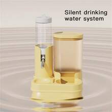 Nuevo alimentador automático de 2 en 1 y botella de agua con bola rodante para hámster, set de alimentación para cobayas - Ver 5