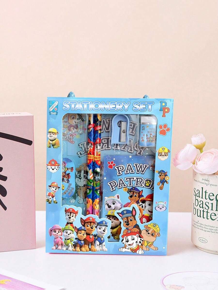 Paw Patrol 1Set Cartoon Pencil Rulers Erasers Notebooks Pencils Sharpener School Supplies Portable Stationery Gift - Multicolor - View 1