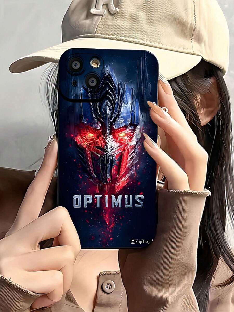 Prime robot rojo y azul.funda de teléfono Fundas compatibles con ,Apple,VIVO,OPPO,,, y Honor.Fabricadas en silicona TPU,ofrecen protección contra golpes y caídas. - Negro - Ver 1