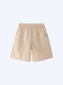 Annil [Vibrant A-Line Pure Cotton Shorts]Girls' Summer Style Moisture-Wicking And Breathable Shorts - Cool, Stylish, And Versatile. - Light Wheat Apricot - View 10