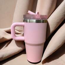 Mini Thermal Cup 360ml Stainless Steel With Acrylic Lid - Generic - 淺粉色 - 查看 1