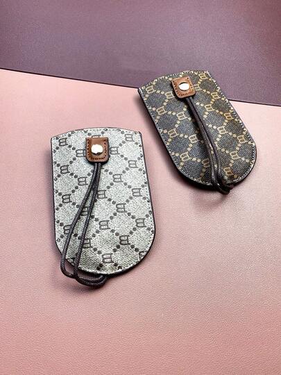 1 Creative Zipper Key Bag Fashionable PU Leather Car Key Box Portable Large Capacity Storage Hanging Key Sleeve Cover Fashionable Creative Solid Color Key Bag Home Drawstring Storage Multifunctional Car Key Set Storage Keychain Compact Key Storage Box Key Holder Key Clip School Supplies Teacher Gifts For Women Wallet Mini Wallet Purse Wallet