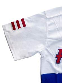 Men's Puerto Rico #21 Clemente World Game Classic  Embroidery Terylene Baseball Jersey Uniform Athletic Clothing Sports Apparel - 藍白色 - 查看 7
