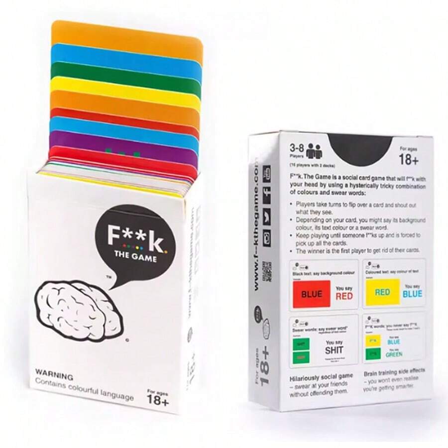 F**K The Game Party Board Game, Social Gathering Card Game - Multicolor - View 1