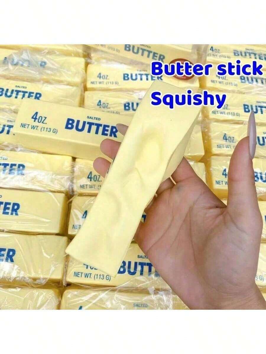 Soft Butter Stress Toy - Moist & Stretchy Fidget Stick For Anxiety Relief & Focus - View 1