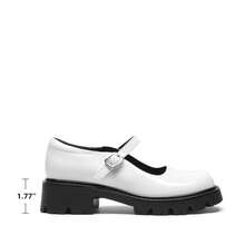 Women's Mary Jane Platform Shoes Closed Toe Chunky Block Low Heel Cute Vacation Shoes Back To School Shoes College Student Shoes - trắng - Xem 3