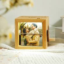 Hộp ảnh hoạt hình lật trang cá nhân hóa, hộp ảnh gỗ tùy chỉnh có đèn, hộp ảnh quay tay, quà tặng sinh nhật/kỷ niệm sáng tạo dành cho phái nữ - Nhiều màu - Xem 10