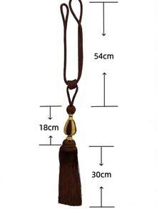 1pc Elegant Curtain Tie Back, Living Room Curtain Holder - 1PC - View 7