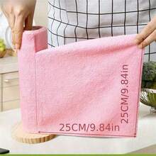 1/20/50Sheets Reusable Cleaning Wipe Household Kitchen Cloth Microfiber Towel Rolls Dish Rags Wash Paper Towel Replacement Microfiber Cleaning Cloth Roll - Multicolor - View 4