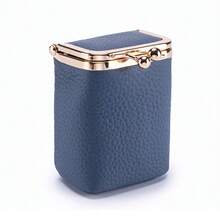 Lipstick Storage Box - Classic Cosmetic Bag With Kiss-Shaped Clasp, Women's Small Wallet, Fashionable Lipstick Case And Coin Purse, Lightweight Black Everyday Carry - Ideal Gift, Travel Essential, Clutch - Multicolor - View 15