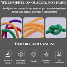 31m/Set High Strength Paracord, 7-Strand 4mm Diameter 550LBS Polyester Rope, Outdoor Gear Rope, Camping Tent Rope, Cargo Binding Rope, Suitable For Tool Anti-Slip Wrapping, DIY Weaving, Clothesline, Multi-Color Durable Multipurpose Rope - Multicolor - View 8