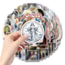 62张圣母玛利亚贴纸，美观实用，可用于剪贴簿、日记本、笔记本电脑、保险杠、滑板、水瓶、电脑、手机、贺卡、相册、家具等装饰。 - 隨機風格 - 查看 3