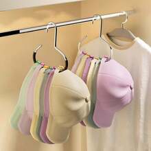 2/4 piezas Ganchos minimalistas de metal para colgar sombreros, para organizar bufandas, cinturones, sujetadores y bolsos - Multicolor - Ver 6