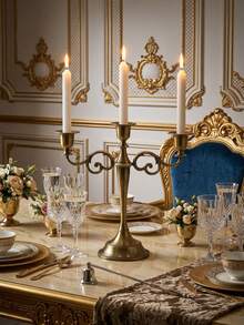 这款优雅的多臂烛台/烛架,金属材质,复古欧式风格,可营造浪漫的客厅和节日氛围。这款波西米亚风格的锌合金桌面摆件,适用于家居装饰、壁炉装饰、乔迁礼物、婚礼、餐厅和派对等场合。 - 復古款 - 查看 9