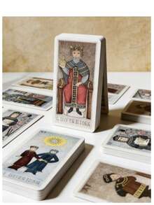 Escolha de Iniciante Cartas de Tarô Italianas Meneghello, Novo Jogo de Cartas de Adivinhação de Alta Qualidade com 78 Cartas para Adivinhação, Leitura de Fortuna, Aprendizado Inicial, Lazer e Entretenimento, Reunião com Amigos, Presentes, Temporada de Casamentos, Festival de Música - Damasco - Visão 2