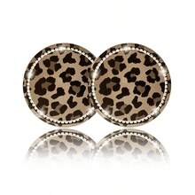 1/2/4pcs Car Cup Holder Coasters With Leopard Print Pattern, Interesting Leopard Design To Protect Car Cup Holders - Leopard Print Coasters - View 7
