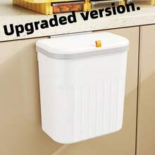 带盖壁挂式厨房垃圾桶、浴室垃圾桶、客厅纸篓、橱柜门垃圾桶、垃圾储存、露营、派对、房间装饰、客厅、浴室、厨房用品、家居装饰、圣诞礼物、家居礼物、房间装饰 - 彩色 - 查看 16
