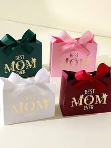 10pcs Mini Mother's Day Gift Boxes - Printed With "Happy Mother's Day" Text, Suitable For Party Decoration And Celebration. Gift Boxes | Colorful Decor | Decorative Candy Boxes - Multicolor - View 7