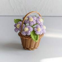 1 bông hoa hướng dương, hoa hồng móc len, hoa nhân tạo hoạt hình, trang trí bàn/tường, hoa nhân tạo, thích hợp làm quà tặng sinh nhật, kỷ niệm, Ngày của Mẹ, Giáng sinh, sự kiện và trang trí nhà cửa, quà tặng Ngày Valentine - Nhiều màu - Xem 20
