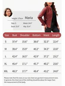 Giolshon Women Faux Leather Motorcycle Jacket - Asymmetric Zipper, Stand Collar, Suitable For Urban Commuting Style, Autumn/Winter Elegant - Red - View 11