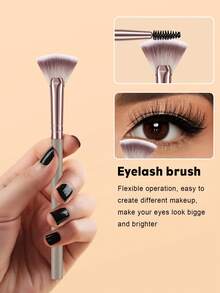 24pcs Makeup Brush Set With Makeup Sponges, All-In-One Beauty Tool Kit For Daily Facial Makeup - Coffee Brown - View 10