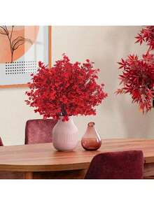 1 bó hoa anh đào nhân tạo 14,17 inch, kiểu cắm hoa giả thiên hà, trang trí nhà cửa, cây giả, trang trí mùa xuân, trong nhà, để bàn, trang trí sân vườn, đồ trang trí phòng, quà tặng ngày Valentine, quà sinh nhật, quà tốt nghiệp, quà tựu trường, đồ dùng học tập - Đỏ - Xem 2