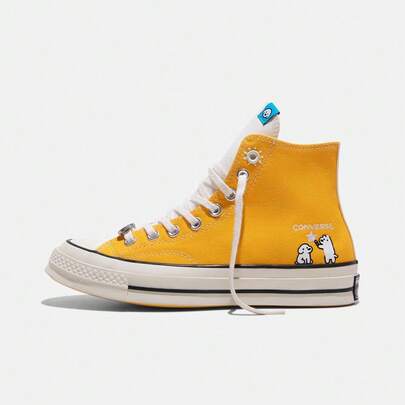 Converse Giày thể thao cao cổ Chuck Taylor 70S SEASONAL bằng vải canvas dành cho cả nam và nữ, mã sản phẩm A21361C