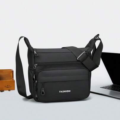 Men's Casual Utility Crossbody Bag, Large Capacity Shoulder Bag