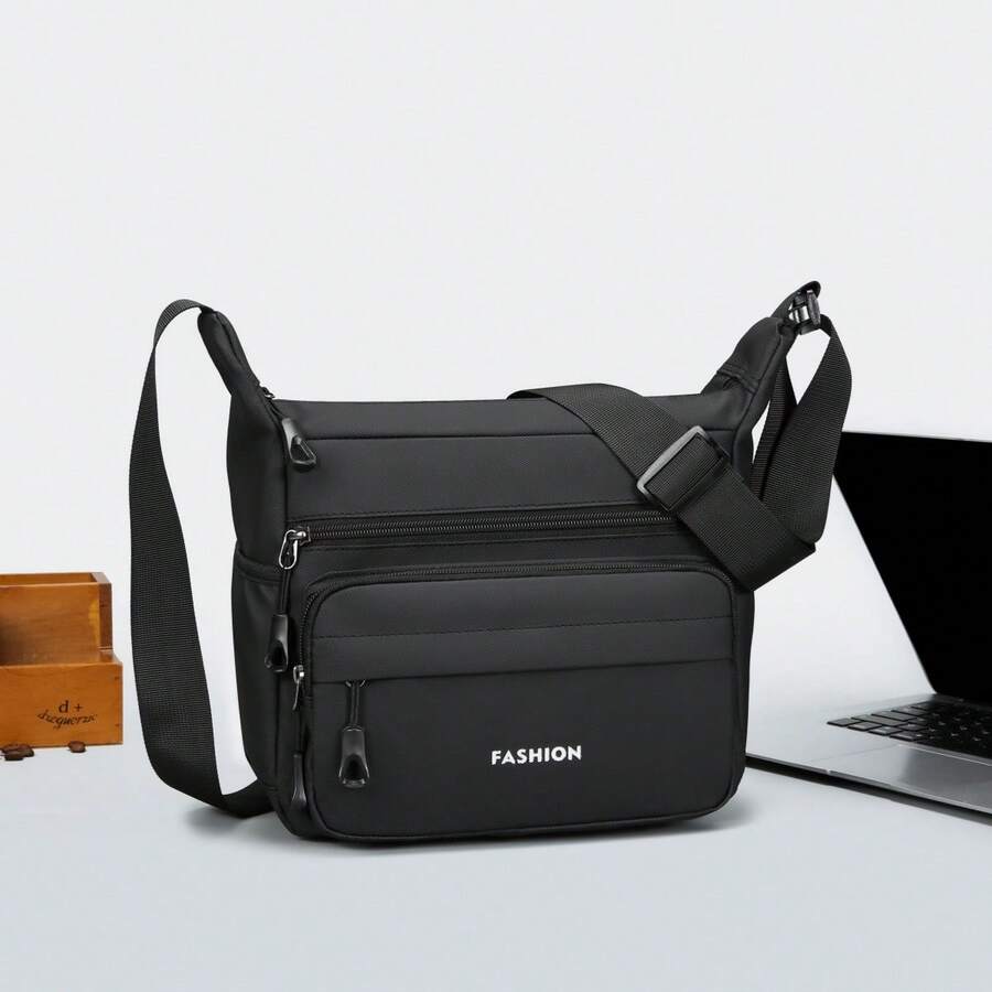 Men's Casual Utility Crossbody Bag, Large Capacity Shoulder Bag