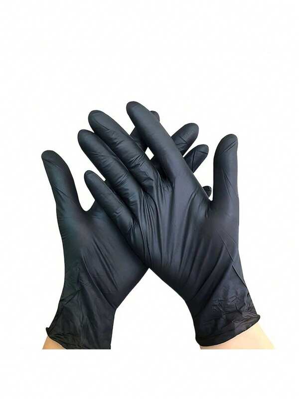 20pcs Disposable Nitrile Gloves, Latex-Free & Powder-Free, Suitable For Tattoo Artists, Nail Technicians, Beauty Salons, High-Quality Cleaning Tool, Manicure Supplies