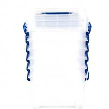 High transparency storage box, lid-style storage box with handle, rectangular transparent box, small-sized storage box, dustproof and mildew-proof, thickened plastic storage cksbox, organizing , homebox clotheator and homebox, foodboxs servboxs , homeboxs miscellaneous item storage box - 透明 - 查看 9