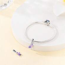 925纯银童话主题串珠，珐琅花仙子/高跟鞋/月亮吊坠，适合欧洲手链DIY饰品，送给女性、女孩、音乐节的礼物 - 彩色 - 查看 8