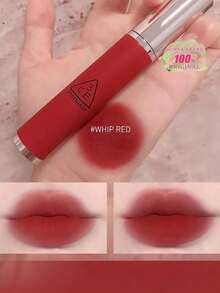 12-Color Blurry Lip Tint - Butter-Like Texture & Ultra-Matte Finish | Long-Lasting Lip Crayon With Moisturizing Formula | Korean Cosmetics - #WHIP RED - View 2
