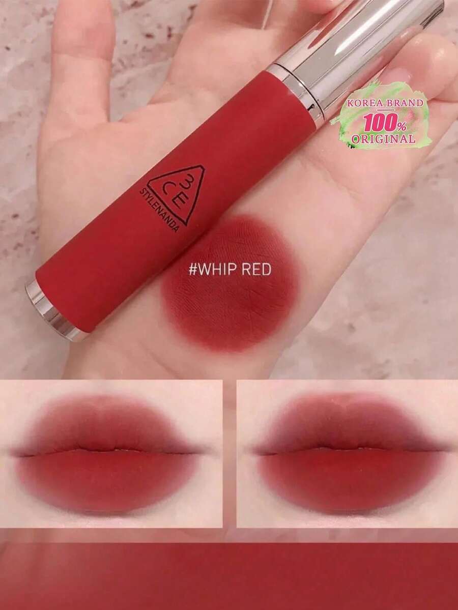 12-Color Blurry Lip Tint - Butter-Like Texture & Ultra-Matte Finish | Long-Lasting Lip Crayon With Moisturizing Formula | Korean Cosmetics
