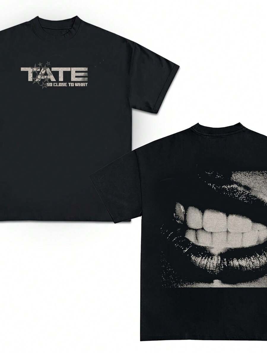 Tate McRae 2025 Ccert Tate McRae Miss Possess Tour 2025 Shirt Tate McRae Fan Gift Shirt Tate McRae Merch Tate McRae T8 Lips Tee - màu đen - Xem 1