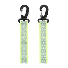 Reflective Strap Pendant Keychain For Outdoor Camping, Night Running, Cycling Backpack, Lightweight Glow Keychains, 2 Pcs. GSBJ - A - View 10
