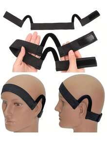 Băng đô tóc giả ren kiểu Melt có móc tai, sản phẩm mới, băng đô tóc giả có khoét tai, băng đô ren kiểu Melt, viền tóc giả màu đen, băng đô ren phía trước kiểu Melt có thể điều chỉnh, kiểu khăn quấn để cố định tóc giả, băng đô có bảo vệ tai, băng đô viền ren. - Xem 4