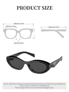 Gafas de sol de mujer con marco negro, protección UV, estilo de playa de verano - Negro - Ver 7