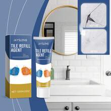 JAYSUING 20ml/120ml Waterproof Tile Grout, Mold-Resistant Caulk, Bathroom & Kitchen Wall & Floor Repair Sealant, DIY Tile Grout Replacement, Waterproof Shower Caulk, Bathroom & Kitchen Tile Crevice Filler, Cleaning Supplies - A - View 2