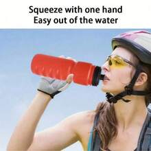 1 Piece 500ml/16.9 Ounces, Leak Proof, Drop Proof, Splash Proof, PP+ PE Material, Nordic Minimalist Sports Kettle, Straight Anti Slip Patterned Cup Body, Anti Mold And Antibacterial Process, Four Season Bicycle And Football Training Water Bottle, Christmas Father's Day Practical Gift - Multicolor - View 7