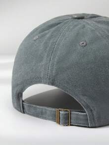 1 chiếc mũ lưỡi trai unisex in chữ, kiểu dáng thường ngày, có thể điều chỉnh kích cỡ, phù hợp để đội hàng ngày. - Gigi Grey - Xem 3