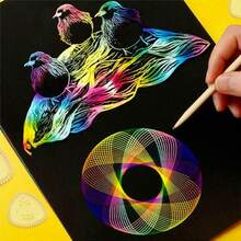 28Pcs Tin Draw Drawing Art Original Spirograph Design Set Craft Create Gift - Conjuntos - Ver 6